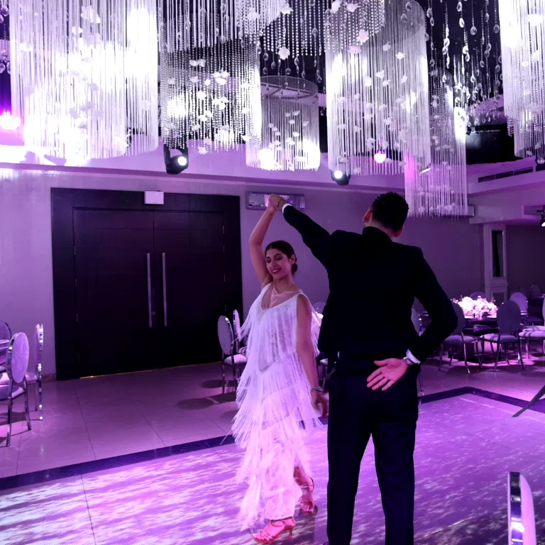 hearsal + Slow dance training for the couple